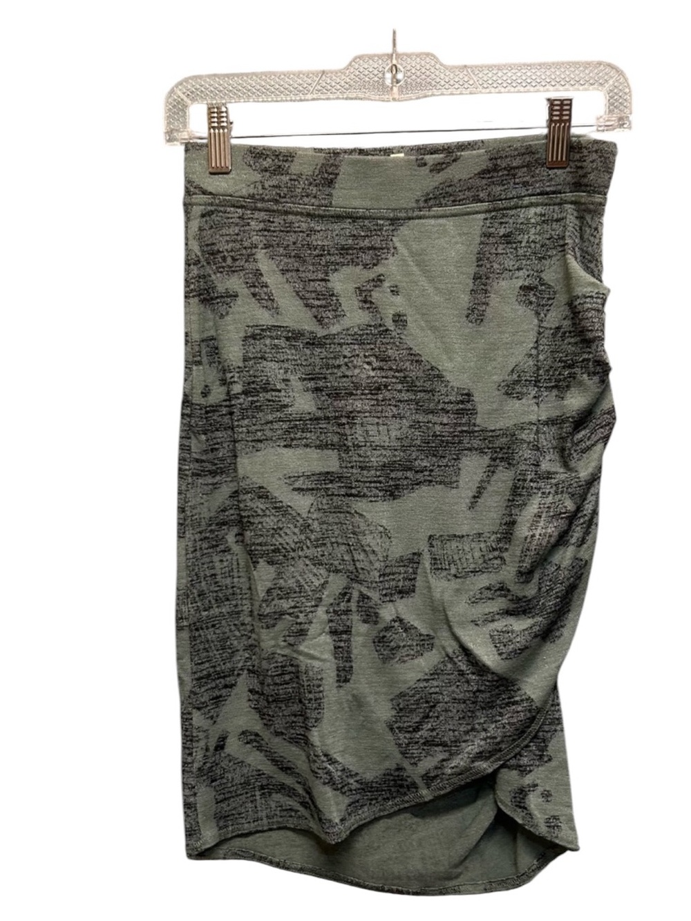 Vintage Wilfred Free Ruched Camo Marl Knit Skirt - Size S
